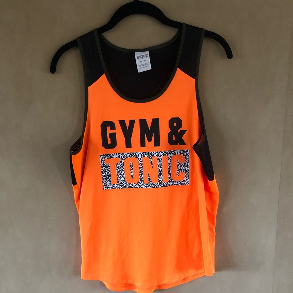 VS Pink sweat resistant workout shirt